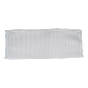 Filter media made of nylon, 26/29 mesh, 765-micron size, in a short configuration suitable for 1-inch, 1.5-inch, and 2-inch applications.