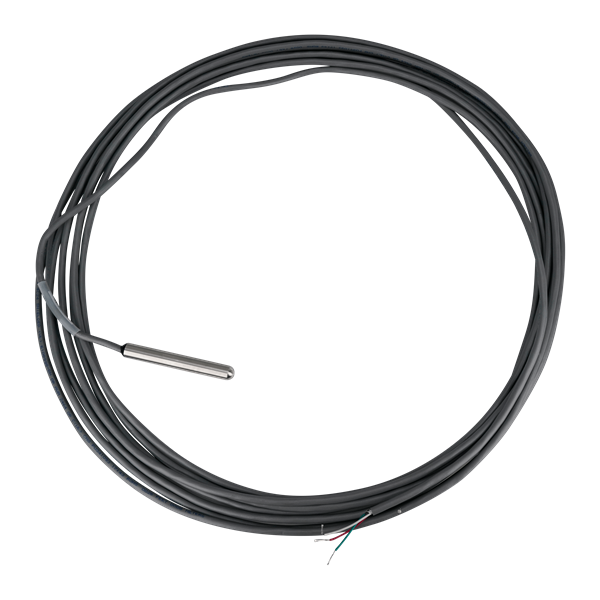 RTD bullet style 100 ohm single 0.375 x 2.25 w/25' cable
