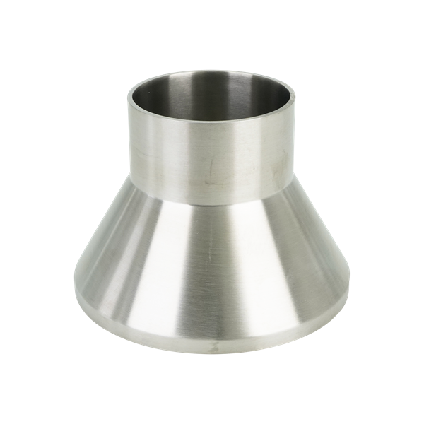 Adapter for 3-inch schedule 10 pipe to 2-inch butt-weld tube, made from 316L stainless steel with a 2.5-inch overall length.