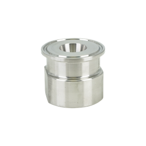 Adapter 1" tri-clamp x 0.25" FPT 316L 32Ra ID 32Ra OD