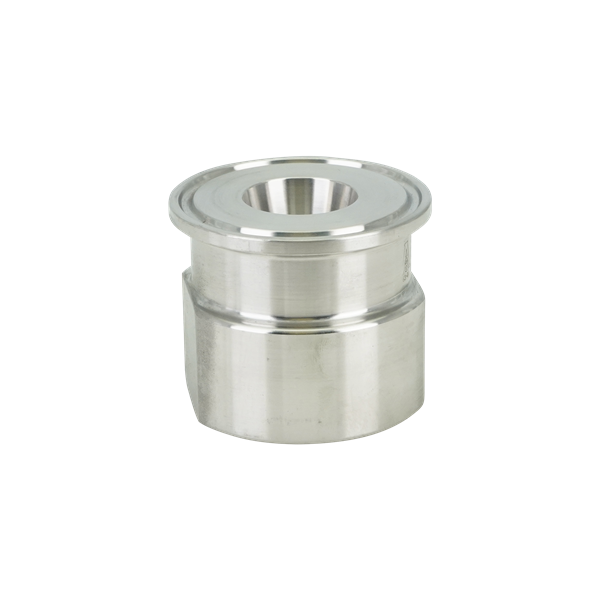 Adapter 1" tri-clamp x 0.25" FPT 316L 32Ra ID 32Ra OD