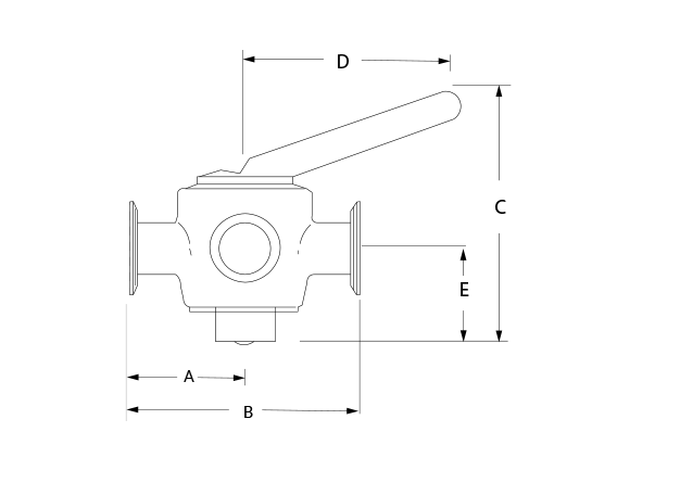 D11 TC 3-Way Dimensional Diagram