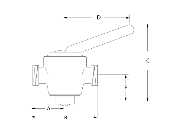 D10 BS 2-Way Dimensional Diagram