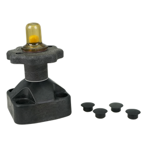 Bonnet assembly made of poly sulfone thermoplastic, designed for 1-inch HWO plastic travel stop, part number 1-N-PN-963 by ITT.