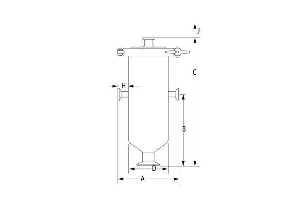 CS10-1 Steam Separator Dimensional Diagram