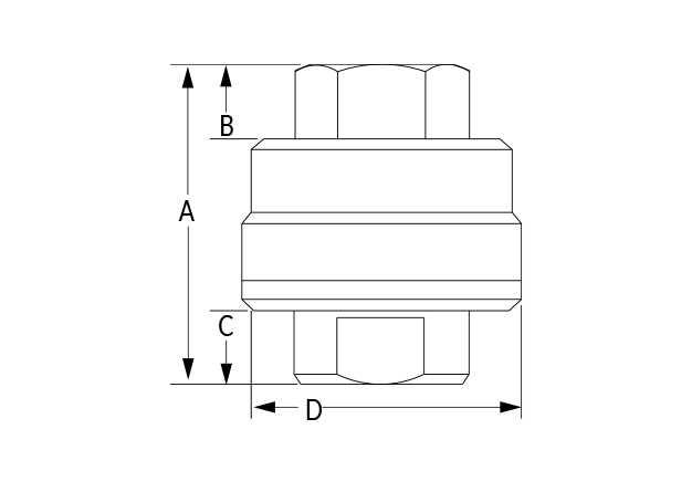 MST21 Steam Trap Dimensional Diagram