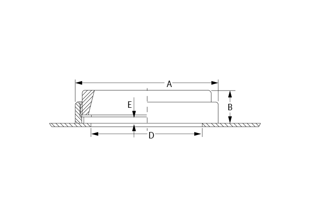 LKS-105 Sight Glass Dimensional Diagram