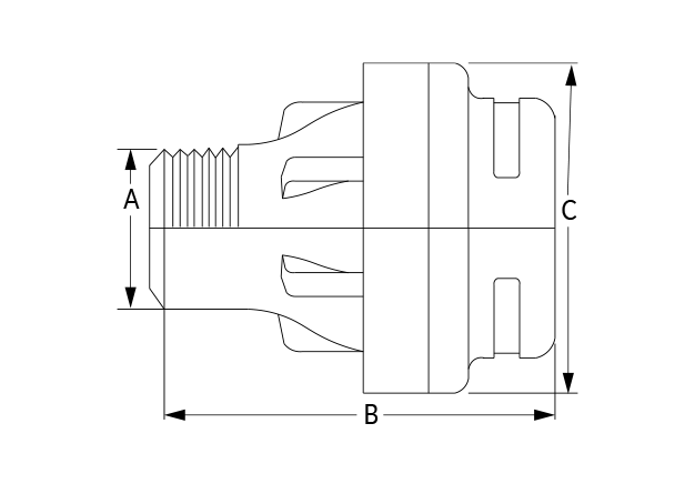 IN25M Steam Injector Dimensional Diagram