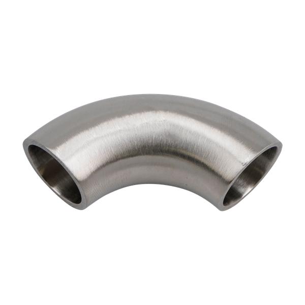 90 degree elbow, no tangent, 0.5" butt weld, 316L, 32Ra ID, 32Ra OD