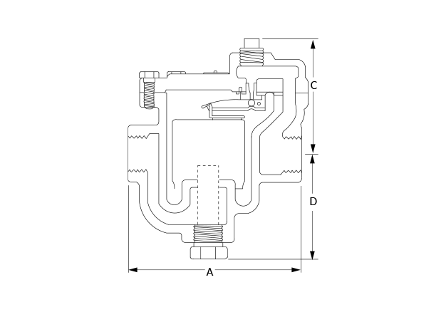 B3S NPT Dimensional Diagram