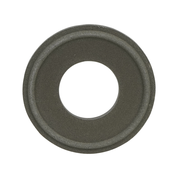 1-inch tri-clamp gasket, constructed with Teflon and reinforced with steel, Silverback design.