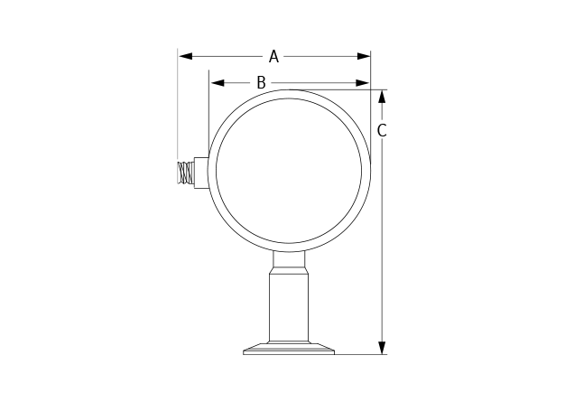 EN Bottom Mount Dimensional Diagram