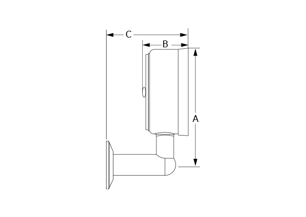 EP Back Mount Dimensional Diagram