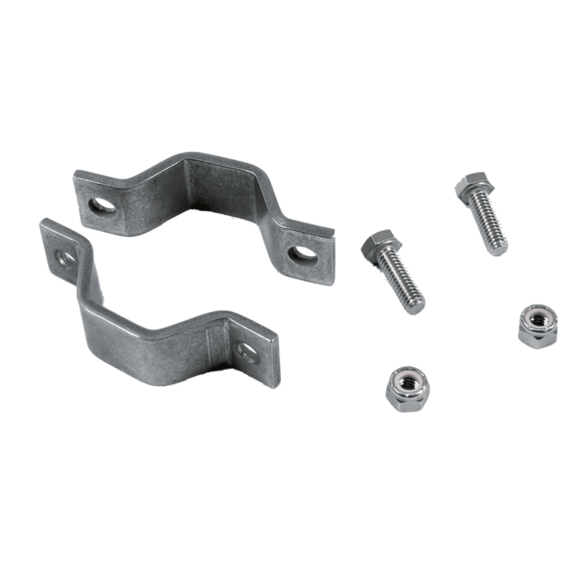 hanger, metal only, compatible with 1.5-inch tube, includes hardware, made from 304 stainless steel, USA made