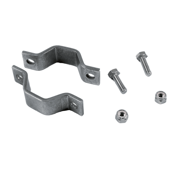 hanger, metal only, compatible with 1.5-inch tube, includes hardware, made from 304 stainless steel, USA made
