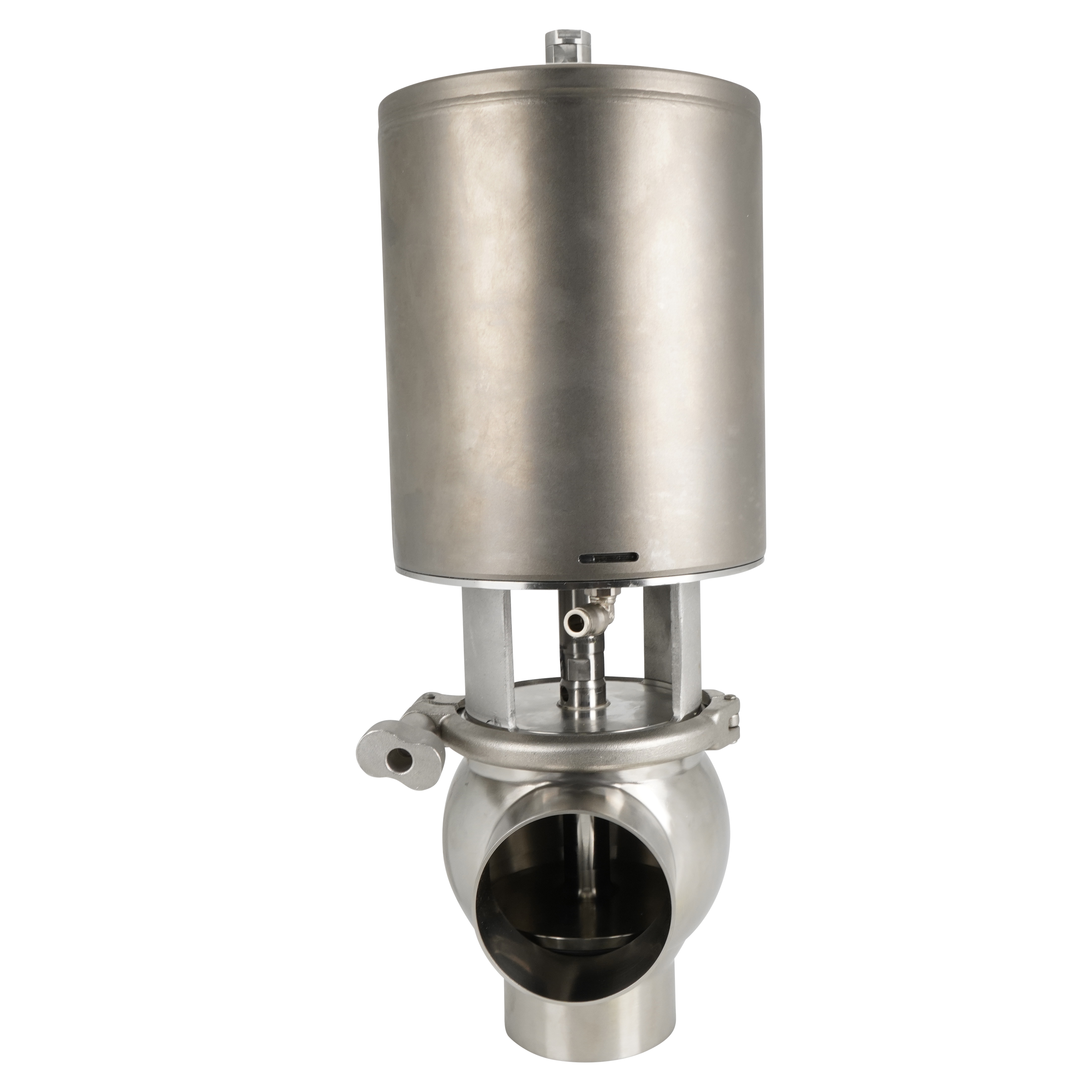 Shutoff valve 3" butt weld elastomer plug EPDM seal N/C