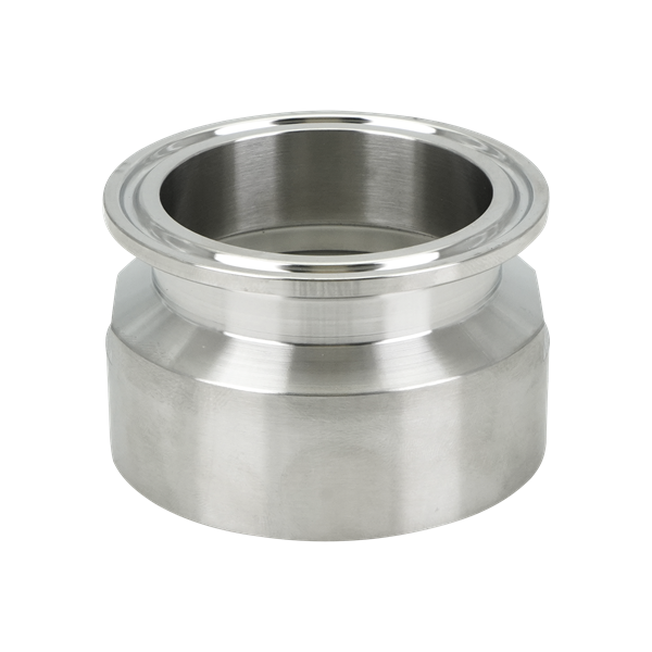 adapter, 2-inch Tri-Clamp to 2-inch female pipe thread, made from 304 stainless steel, with 32RA interior and exterior surface finish