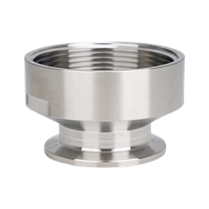 adapter 1.5" tri-clamp x 2" FPT 316L 32Ra inner diameter 32Ra outer diameter