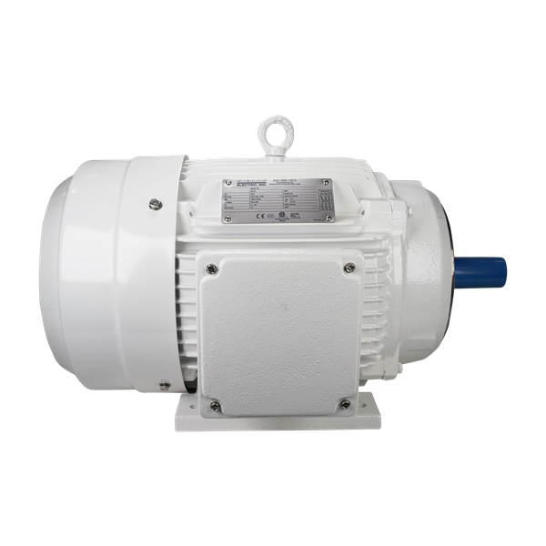Motor, 15HP, 3600 RPM, 3-phase, 60Hz, compatible with 208V, 230V, and 460V power supplies, IP55 rated, washdown design, with a 254TC frame, manufactured by Sterling.
