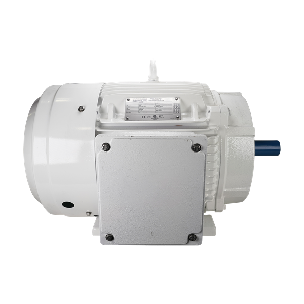 Motor with 25HP, 3600 RPM, 3-phase, 60Hz operation, compatible with 208V, 230V, and 460V, washdown-rated with 284TSC frame and IP55 protection, manufactured by Sterling.
