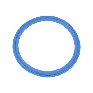 gasket, 6-inch Tri-Clamp, made from blue EPDM material, X-rayable and metal-detectable, FDA compliant