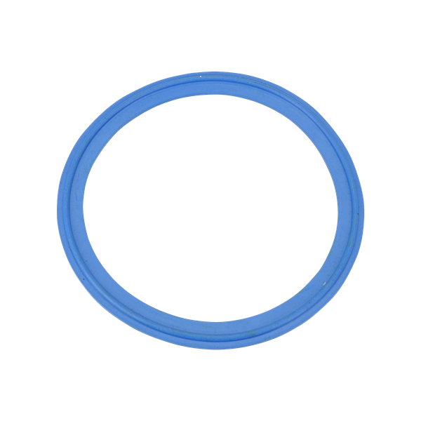 gasket, 6-inch Tri-Clamp, made from blue EPDM material, X-rayable and metal-detectable, FDA compliant