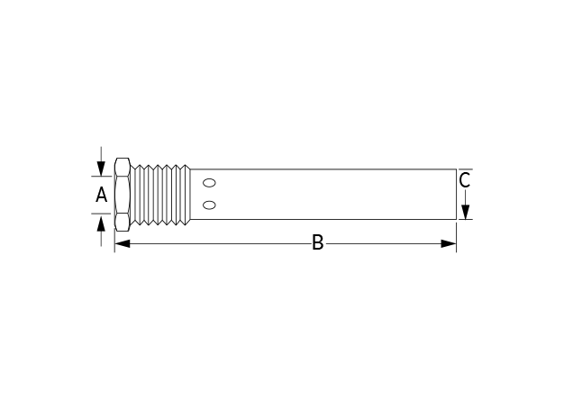 IN15 Steam Injector Dimensional Diagram