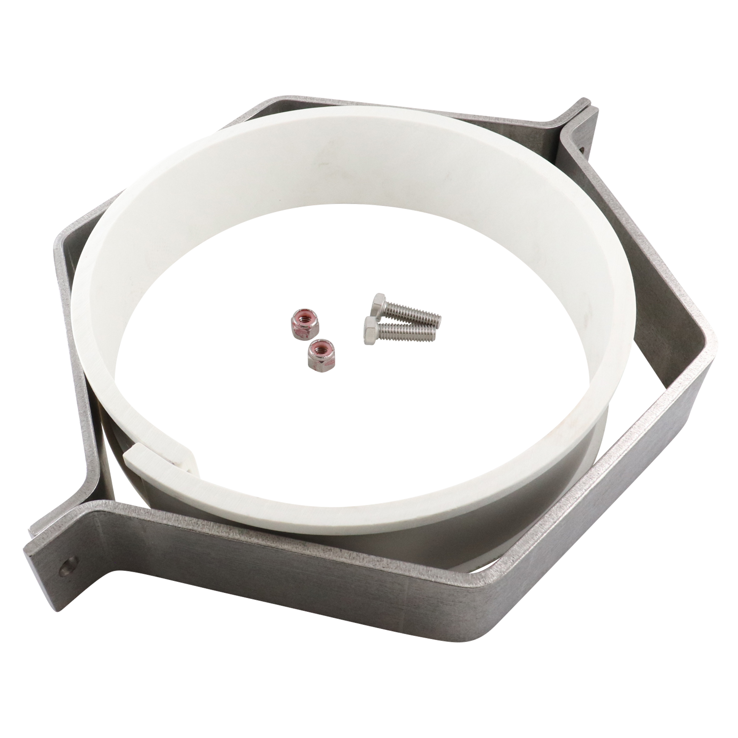 Hex hanger assembly, 10" pipe, polypropylene, PP insert, 329F, USA made