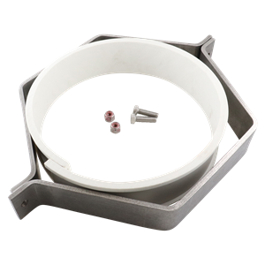 Hex hanger assembly, 10" pipe, polypropylene, PP insert, 329F, USA made