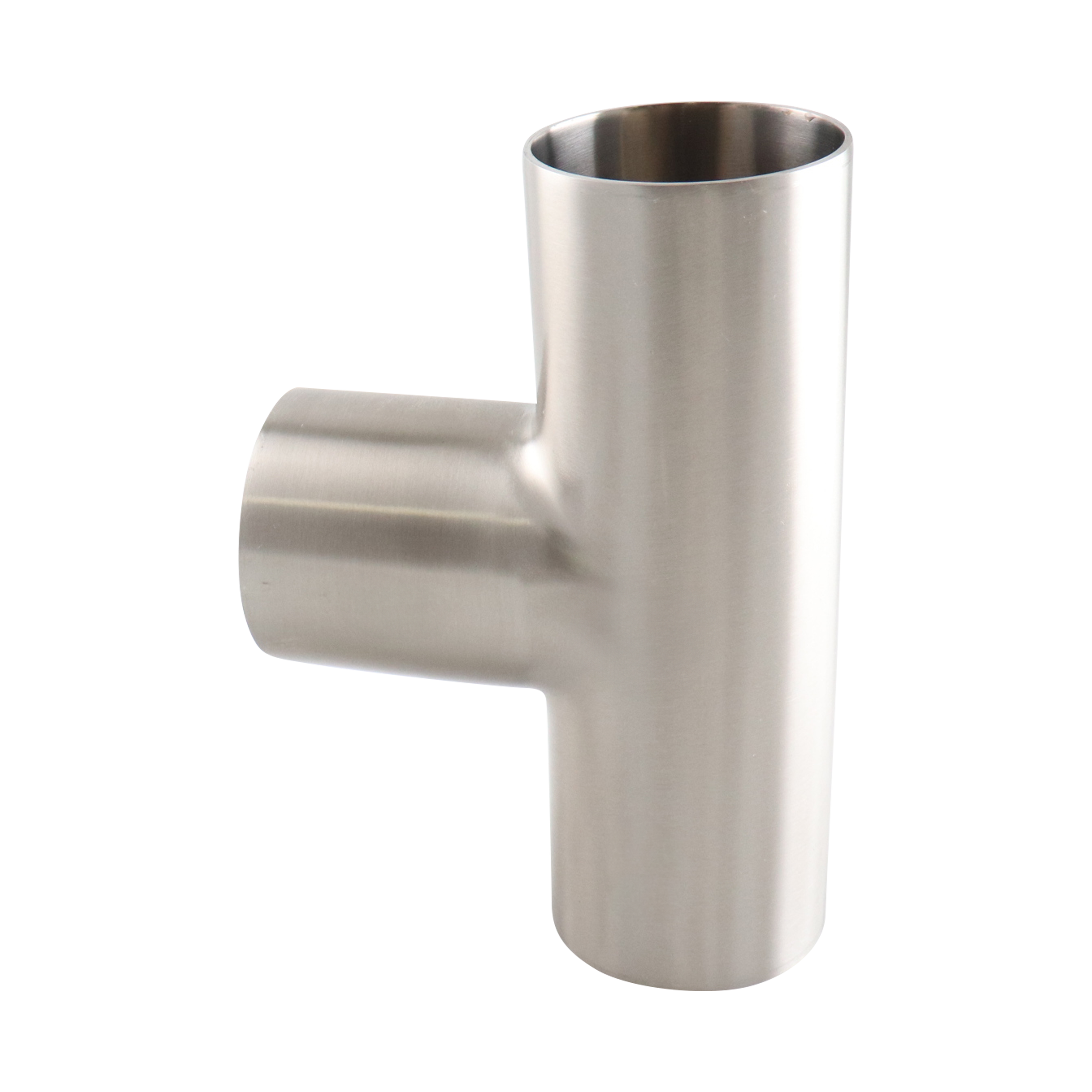 1-inch butt-weld tee, made from 316L stainless steel, with 20RA interior and 32RA exterior surface finish, compliant with SF1 BPE standards
