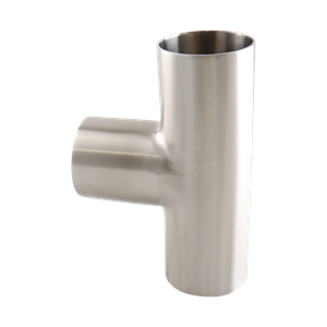 1-inch butt-weld tee, made from 316L stainless steel, with 20RA interior and 32RA exterior surface finish, compliant with SF1 BPE standards
