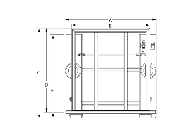 TTT-10-304 Dimensional Diagram