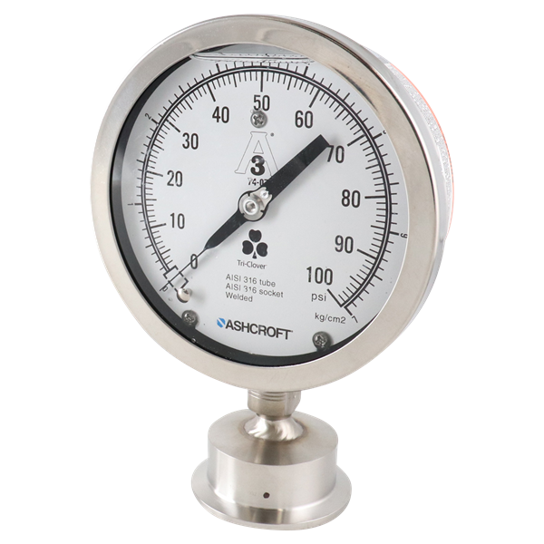 Gauge bottom mount 0-100 PSI