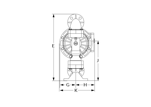 Pro-Flo P200 Bolted Plastic Dimensional Diagram.2
