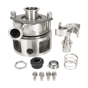 Centrifugal pump 2" x 1.5" tri-clamp SS adapter, single seal C/SIC/E, EPDM elastomers, full impeller, 0.875" stub shaft, new style, 14T frame