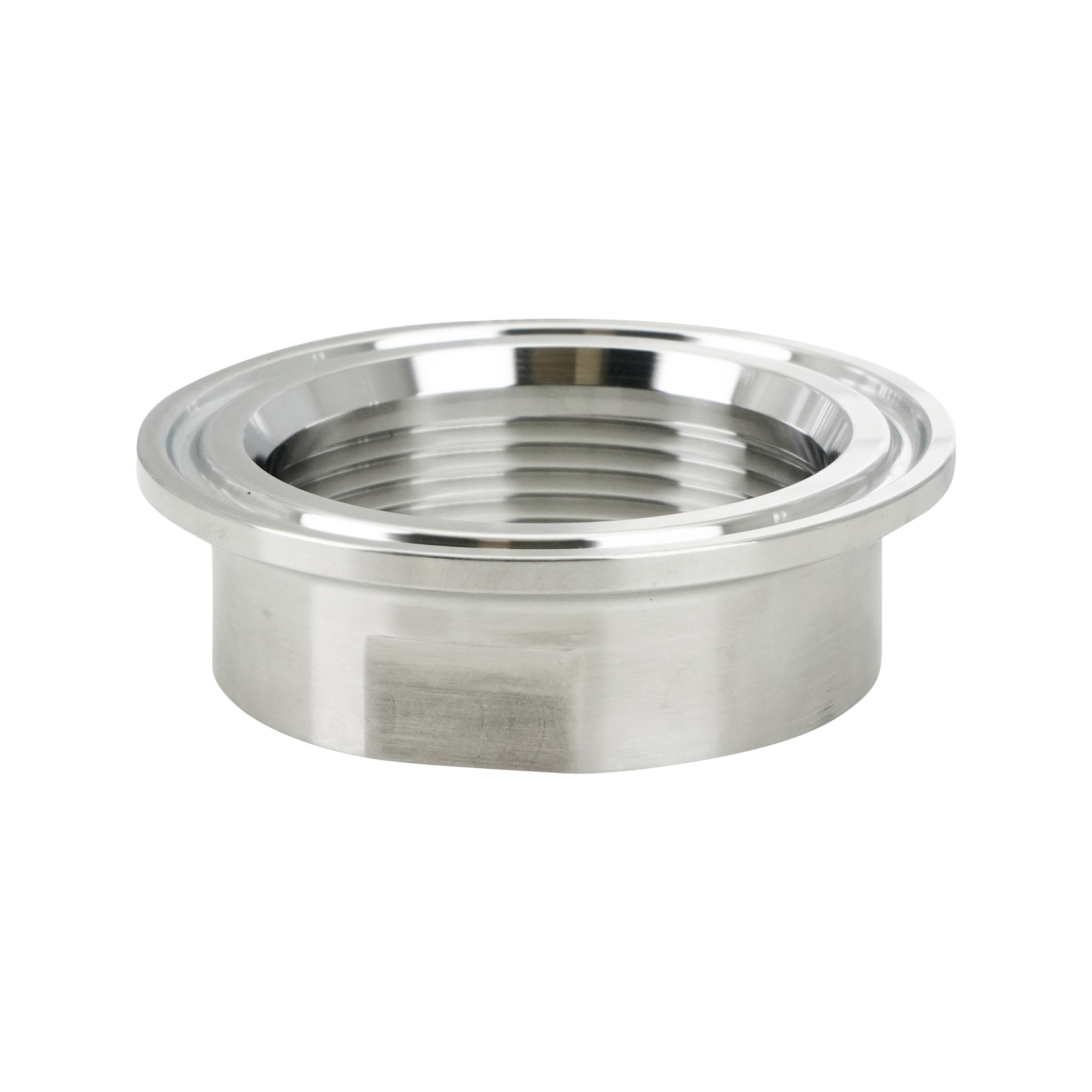 Adapter 2 tri-clamp x 1.5" FPT 316L 20Ra ID 32Ra OD
