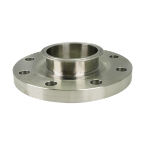 Adapter, 4-inch 150# flange to 4-inch tri-clamp connection, made of 316L stainless steel.