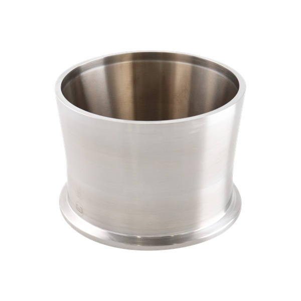 adapter, 3-inch Tri-Clamp to 3-inch butt-weld, Schedule 10 pipe, made from 316L SA479 stainless steel, with 2.5-inch overall length