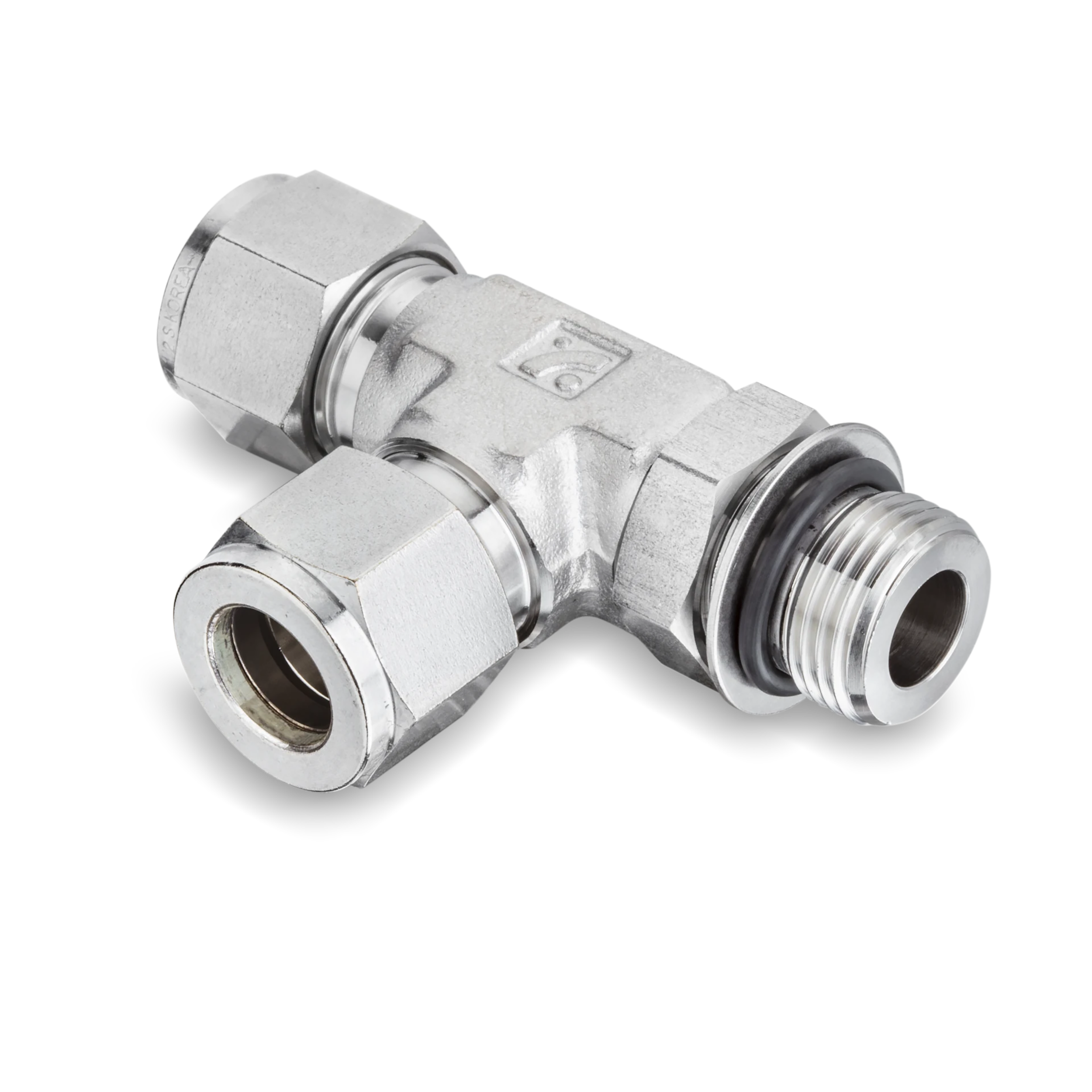 Positionable Male Run Tees - Compression Tube x Male SAE (SPMRT)