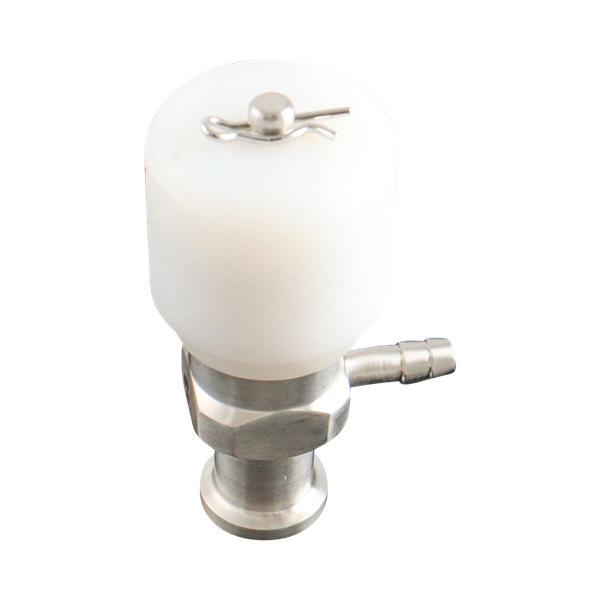 sample valve, 0.5-inch Tri-Clamp with 0.25-inch hose barb connection