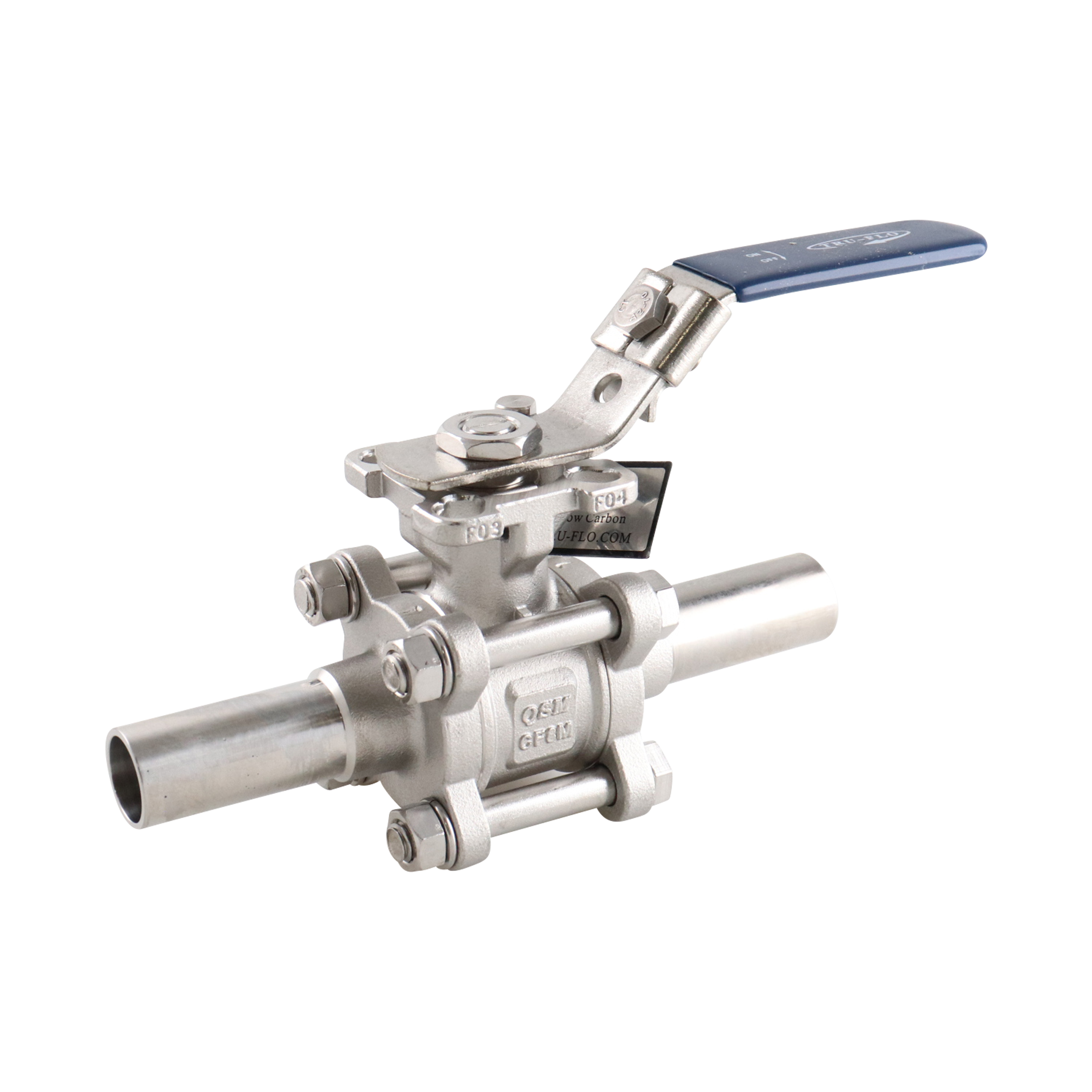Ball valve 0.75" butt weld ext PTFE cavity fill 316L by QSM