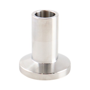 Ferrule with a 0.5-inch tri-clamp connection, made of 316L stainless steel, 1.125 inches in overall length, with a 20RA inner diameter finish and 32RA outer diameter finish, SF1 BPE compliant.