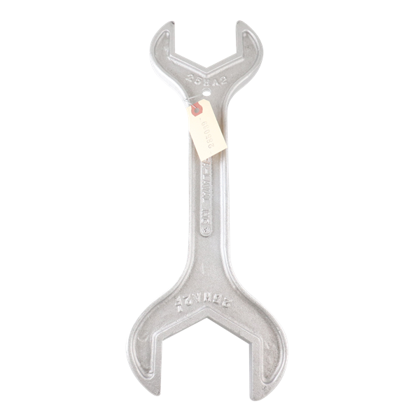 Wrench long 2.5" x 2" double end bevel seat aluminum