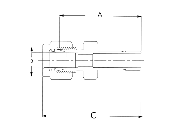 superlok sr dimensional diagram