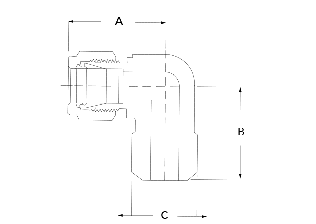 superlok sswe dimensional diagram