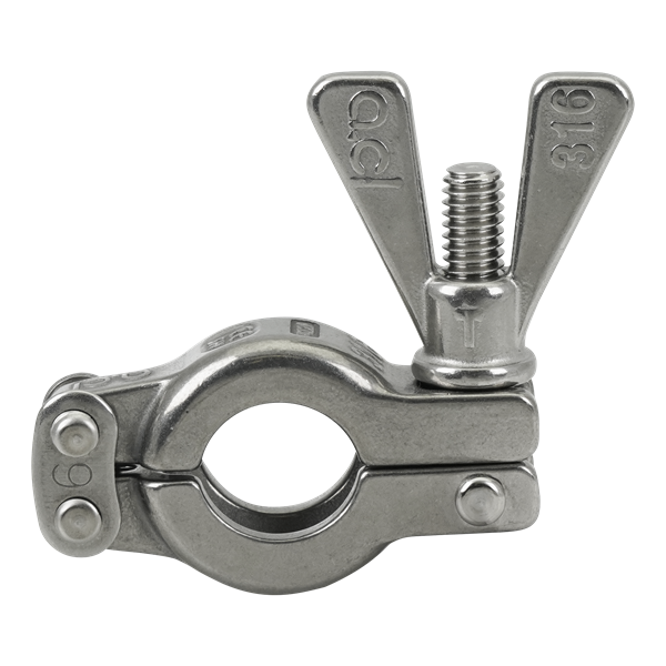 CLAMP SINGLE BOLT DOUBLE PIN 0.5" 0.75" 316 SH TYPE CL.SH.0050 C005.6.SH1 ADVANCED COUPLINGS