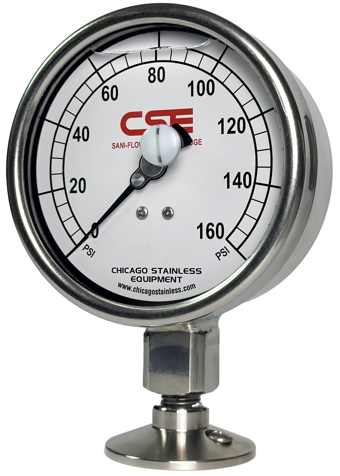 Sani-Flow Brewery Pressure Gauges