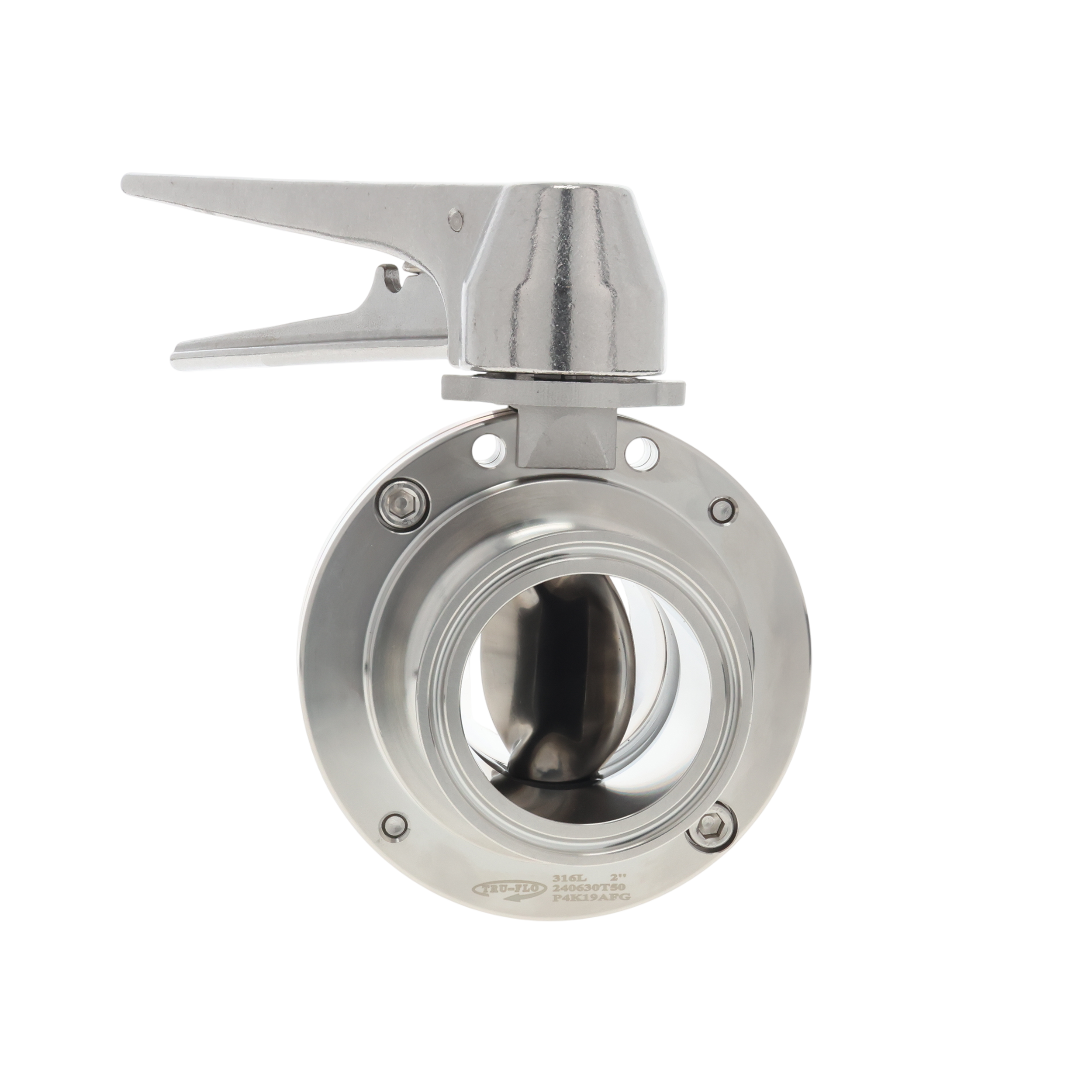 QSM BUTTERFLY VALVE 2" TC VITON 13 POS HANDLE