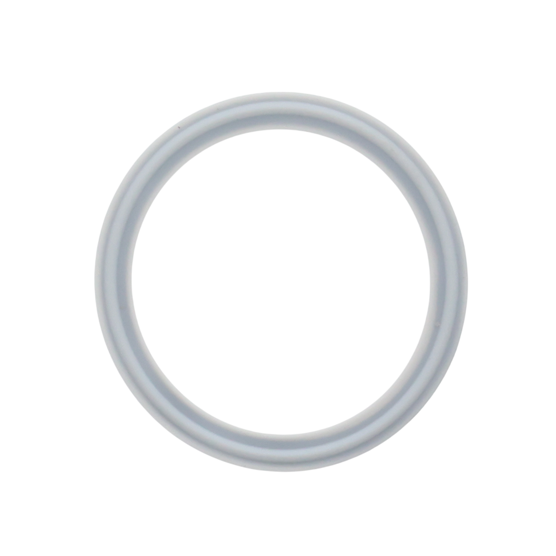 Envelope Gasket 3" Tri-Clamp Type III White PTFE (Teflon) with FKM (Viton) Filler USP Class VI