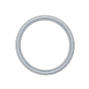 Envelope Gasket 3" Tri-Clamp Type III White PTFE (Teflon) with FKM (Viton) Filler USP Class VI